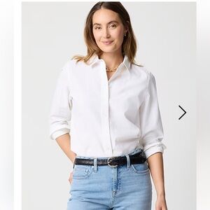 NWT J. Crew Linen-blend button-up shirt